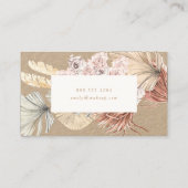 パンパスグラスフローラトロピカルジャングルクラフト 名刺 (裏面)