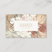 パンパスグラスフローラトロピカルジャングルクラフト 名刺 (正面)