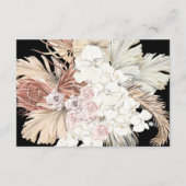 パンパスグラスフローラトロピカルジャングル披露宴カード エンクロージャーカード (裏面)