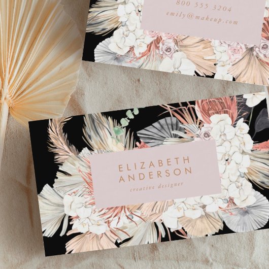 パンパスグラスフローラトロピカルダークジャングル 名刺