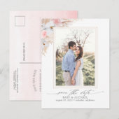 パンパスグラスフローラトロピカルデイト写真を保存 案内ポストカード (正面/裏面)