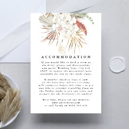 パンパスグラスフローラトロピカ結婚ルズ エンクロージャーカード