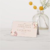 パンパスグラスフローラファーストホーリーコミュニオン プレイスカード (裏面)