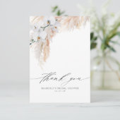 パンパスグラスフローラブライダルシャワースモールありがとう サンキューカード (スタンド正面)