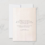 パンパスグラスフローラブライダルシャワースモールありがとう サンキューカード (裏面)