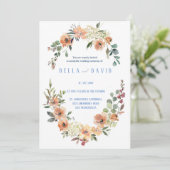 パンパスグラスフローラブルグンディテラコ結婚ッタズ  招待状 (スタンド正面)