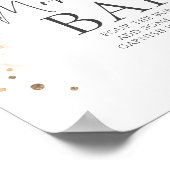 パンパスグラスフローラベビーシャワーママモサバー ポスター (角)