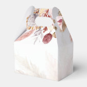 パンパスグラスフローラボーホガールベビーシャワー フェイバーボックス (裏面サイド)