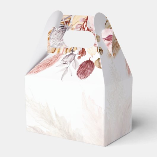 パンパスグラスフローラボーホガールベビーシャワー フェイバーボックス (裏面サイド)