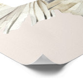 パンパスグラスフローラ熱帯ジャングルビジネスカード ポスター (角)