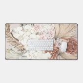 パンパスグラスフローラ熱帯林 デスクマット (キーボード&マウス)