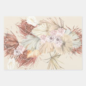 パンパスグラスフローラ熱帯林 ラッピングペーパーシート (正面3)