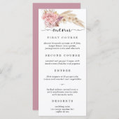 パンパスグラスフローラ結婚ズ メニュー (正面/裏面)