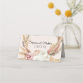 パンパスグラスフローラ自然ボホテント座席表 プレイスカード (裏面)