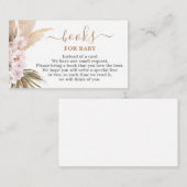 パンパスグラスブックベビーカード エンクロージャーカード (正面/裏面)