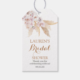 パンパスグラスブライダルシャワーギフトラベル ギフトタグ