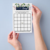 パンパスグラスブライダルシャワービンゴゲームカード チラシ (ハンドル)