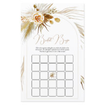 パンパスグラスブライダルシャワービンゴゲーム