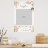 パンパスグラスブライダルシャワーフォトプロップポスター ポスター (キッチン)