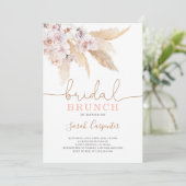 パンパスグラスブライダルシャワーブランチ招待 招待状 (スタンド正面)