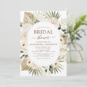 パンパスグラスブライダルシャワーボホユーカリプトゥスインヴィータ 招待状 (スタンド正面)