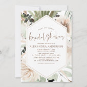 パンパスグラスブライダルシャワーボホユーカリプトゥスインヴィータ 招待状 (正面)