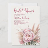 パンパスグラスブライダルシャワー 招待状 (正面)