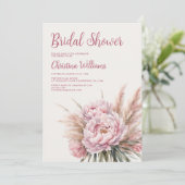 パンパスグラスブライダルシャワー 招待状 (スタンド正面)