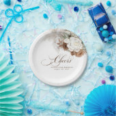 パンパスグラスブラウンホワイトセージフローラボホ応援 ペーパープレート (パーティー)