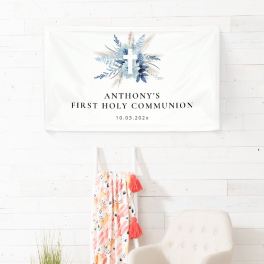 パンパスグラスブルーフローラ第一交代徴候 横断幕 (インサイチュ)