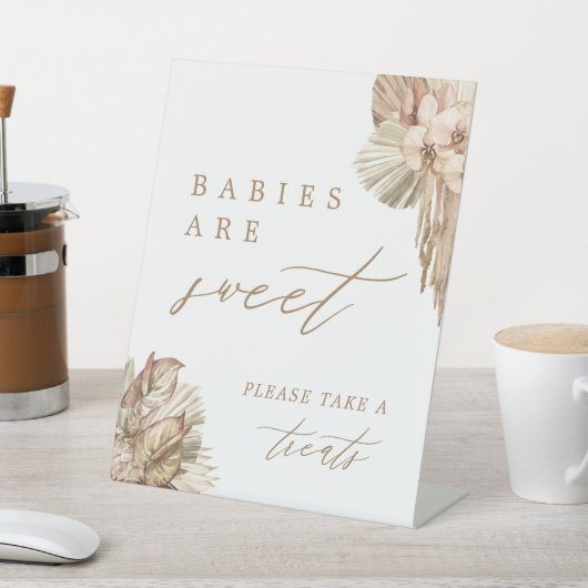 パンパスグラスベビーは甘い取り扱い好意を取る 台座サイン (インサイチュ)