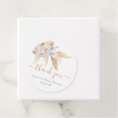 パンパスグラスベビーシャワーボーイメッセージカード フェイバータグ (インサイチュ)