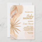 パンパスグラスベビーシャワー招待状 招待状 (正面)