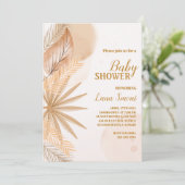 パンパスグラスベビーシャワー招待状 招待状 (スタンド正面)