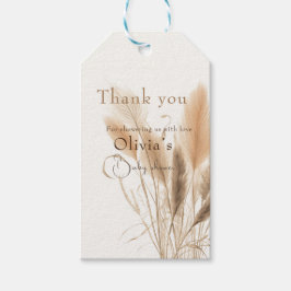 パンパスグラスベビーシャワー ギフトタグ