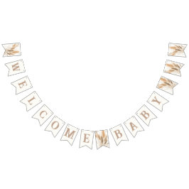 パンパスグラスベビーシャワー バンティングフラッグ