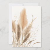 パンパスグラスベビーシャワー 招待状 (裏面)