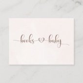 パンパスグラスベビーボホベイビーシャワー用の本 エンクロージャーカード (裏面)