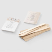 パンパスグラスホワイトオーランズエキゾチック結婚式 プログラム ハンドファン (組立なし)