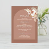 パンパスグラスボヘミアンテラコッタ詳細の侵略 招待状 (スタンド正面)