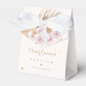 パンパスグラスボヘミアンバプテパーソナライズされたィス フェイバーボックス (正面サイド)