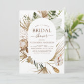 パンパスグラスボヘミアンボホトロピカルブライダルシャワー 招待状 (スタンド正面)