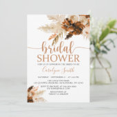 パンパスグラスボヘミアンボホブライダルシャワーインベイティション 招待状 (スタンド正面)