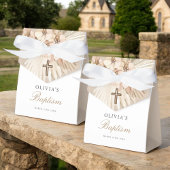 パンパスグラスボホガールバプティスパーティーフェイスボックス フェイバーボックス