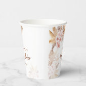 パンパスグラスボホガールベビーシャワー 紙コップ (右)