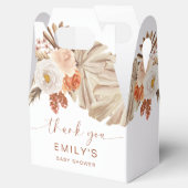 パンパスグラスボホサンキューデザートベビーシャワー フェイバーボックス (オープン)