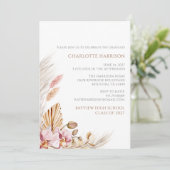 パンパスグラスボホシックフローラ卒業 招待状 (スタンド正面)