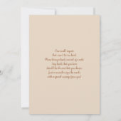 パンパスグラスボホシック赤ちゃんシャワー 招待状 (裏面)