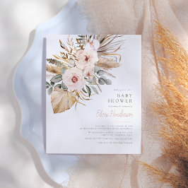 パンパスグラスボホデザートバジェットガールベビーシャワー