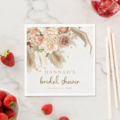 パンパスグラスボホバラブライダルシャワーナプキン スタンダードランチョンナプキン (インサイチュ)